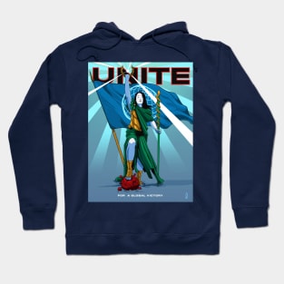 Unite For A Global Victory Poster Hoodie